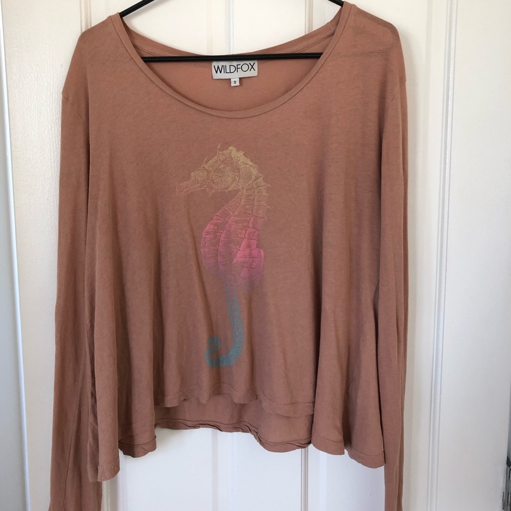 Wildfox Seahorse Longsleeve Shirt